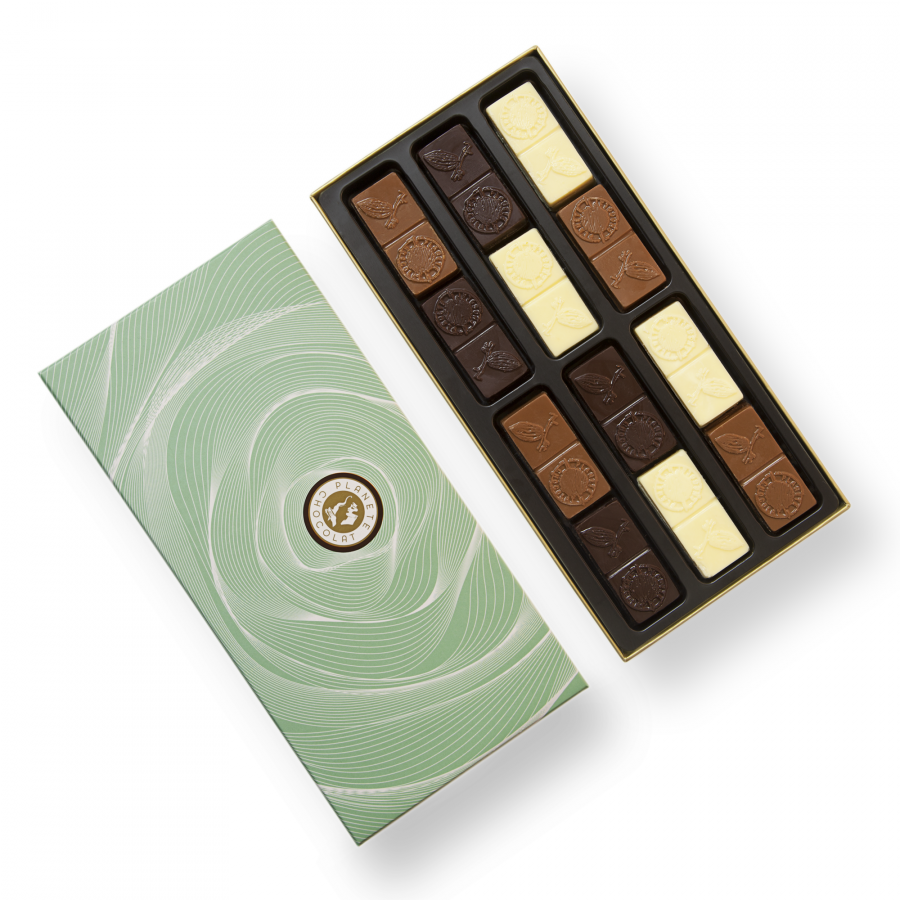 Acheter Chocolat sans sucre artisanal belge du chocolatier Planète Chocolat  - 125gr.
