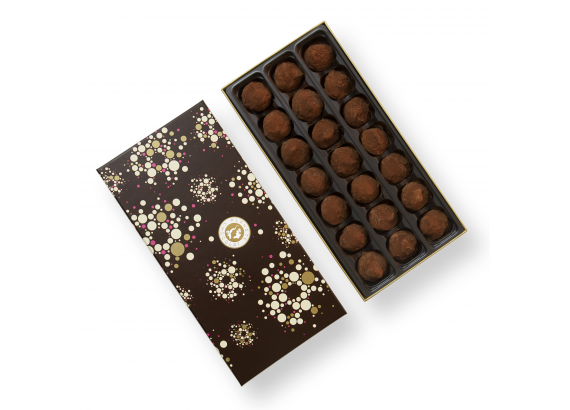 Truffes Chocolat Nature, Recette Maison - Coffret 21 Truffes.