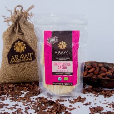 beurre de cacao bio 100 non desodorise arawi
