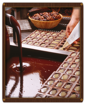 Belgian chocolate making at Planète Chocolat